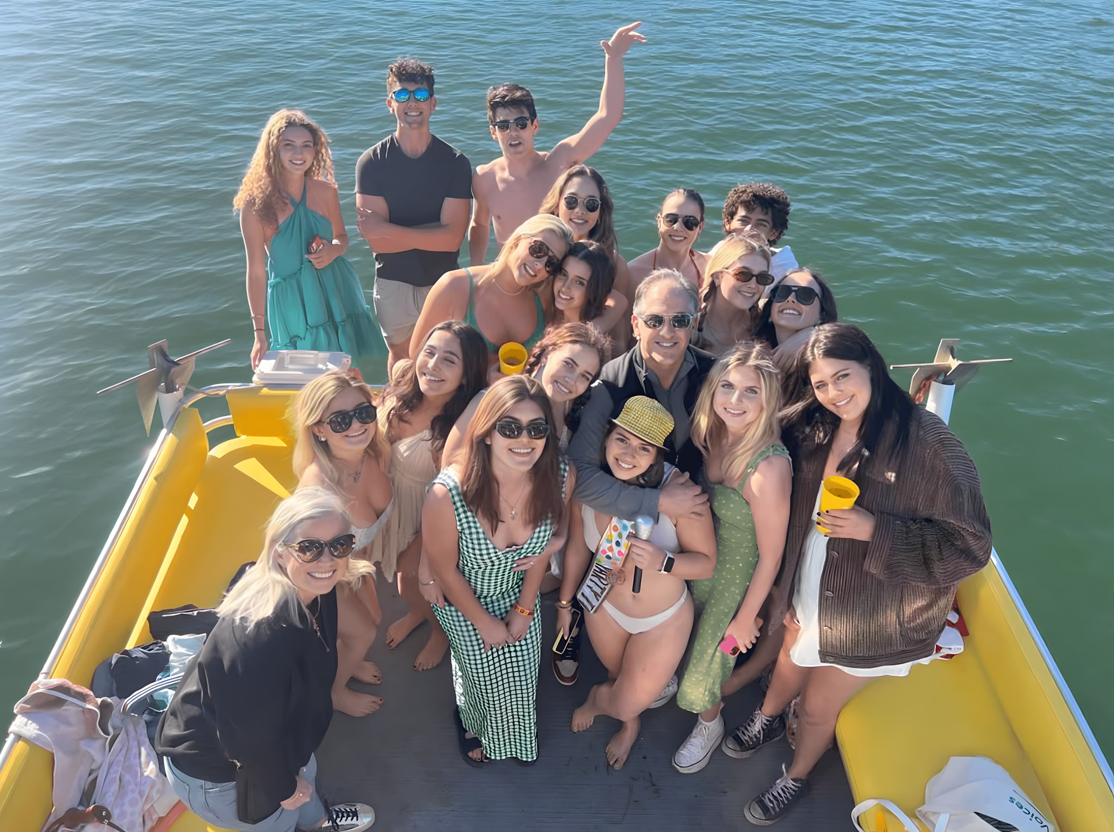 Bachelorette party on the boat